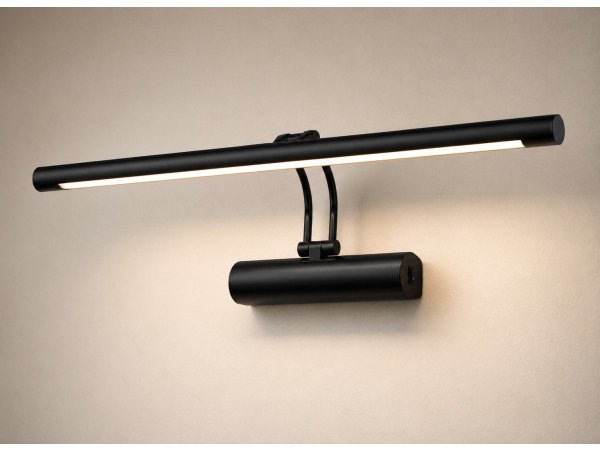 2x LED Spiegel-/Schilderijlamp 12W – Zwart – ANKA-12 – foto 2 – kavel bij XL Auctions