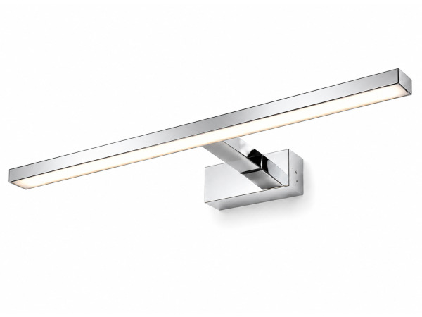 2x LED Spiegel-/Schilderijlamp 12W – Chroom – LEYLEK-12 – foto 2 – kavel bij XL Auctions