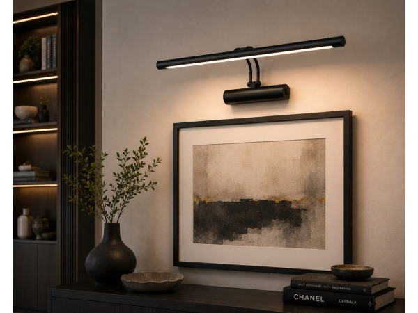 2x LED Spiegel-/Schilderijlamp 12W – Zwart – ANKA-12 – foto 3 – kavel bij XL Auctions