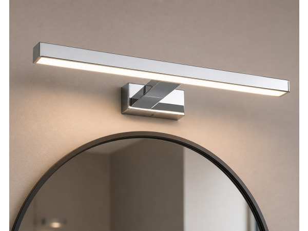 2x LED Spiegel-/Schilderijlamp 8W – Chroom – LEYLEK-8 – foto 3 – kavel bij XL Auctions