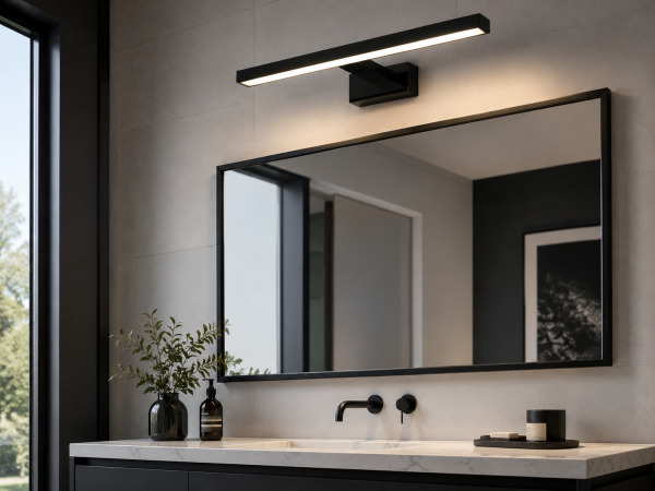 2x LED Spiegel-/Schilderijlamp 12W – Zwart – LEYLEK-12 – foto 5 – kavel bij XL Auctions