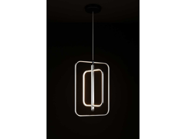 LED Hanglamp – 45W – Chroom – In Hoogte Verstelbaar – 5835/3 – foto 2 – kavel bij XL Auctions