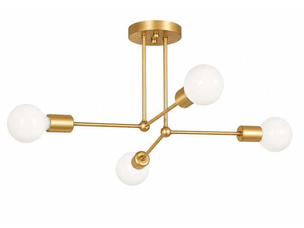 LED Hanglamp Max 18W – E27 – Goud – 520x250mm – LORENZO-4 – foto 2 – kavel bij XL Auctions