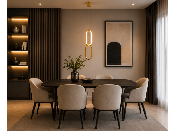 LED Hanglamp 12W – 4000K – Goud – IP20 – SANTANA – foto 2 – kavel bij XL Auctions