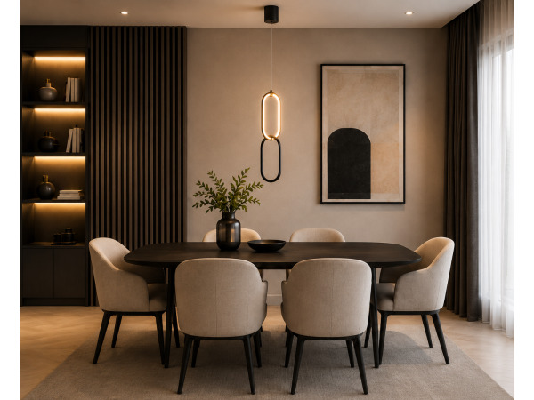 LED Hanglamp 12W – 4000K – Zwart – IP20 – SANTANA – foto 3 – kavel bij XL Auctions