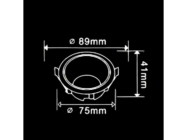 50x Downlight Houder – GU10 – Zwart/Wit – IP20 – foto 3 – kavel bij XL Auctions