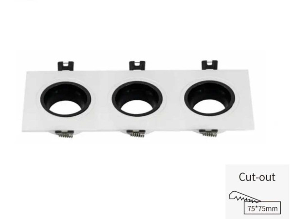 20x Downlight Houder – Kantelbaar – GU10 – Wit/Zwart – EP-3 – foto 3 – kavel bij XL Auctions