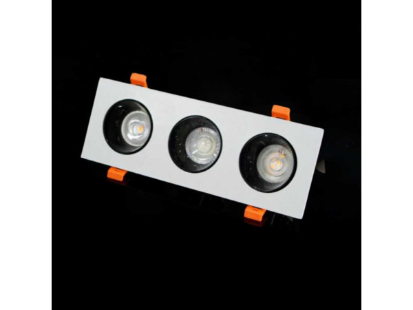20x Downlight Houder – Kantelbaar – GU10 – Wit/Zwart – EP-3 – foto 4 – kavel bij XL Auctions