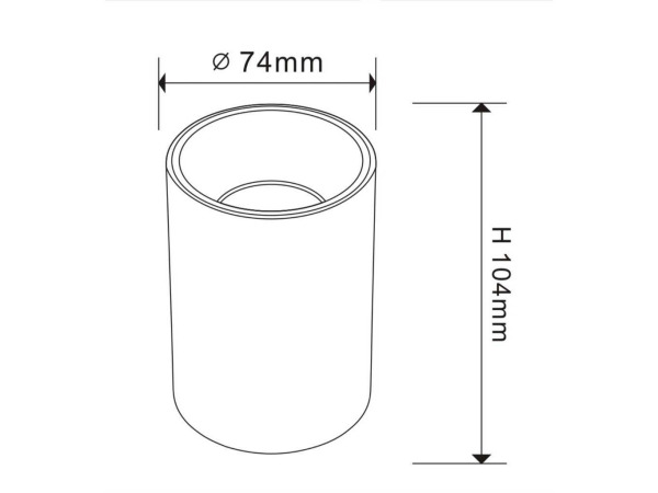 10x Downlight Houder – Cilindrisch – Wit/Bruin – foto 2 – kavel bij XL Auctions