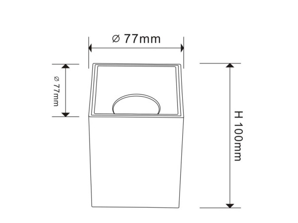 10x Downlight Houder – Vierkant – Wit/Bruin – foto 2 – kavel bij XL Auctions