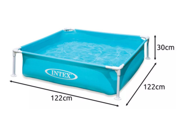 Intex Mini Frame Opzetzwembad - 122 x 122 x 30 cm – foto 2 – kavel bij XL Auctions