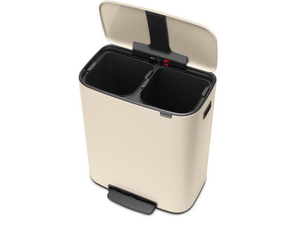 Brabantia Bo Prullenbak - 2 x 30 liter -- Soft Beige – foto 2 – kavel bij XL Auctions