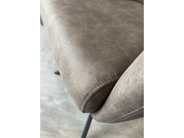 Eetkamerstoel Turner (set van 4) Microvezel stof - Taupe – foto 4 – kavel bij XL Auctions