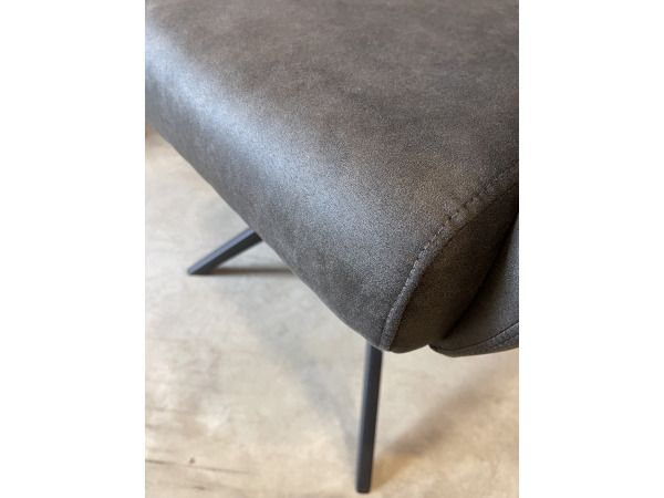 Eetkamerstoel Turner (set van 8) Microvezel stof - Antraciet – foto 3 – kavel bij XL Auctions