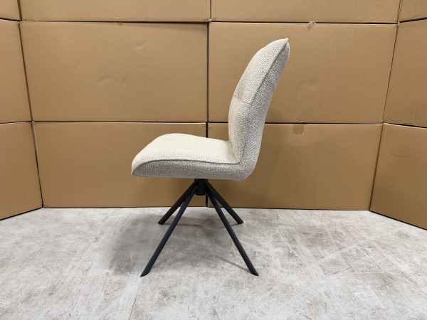 Stoel Mellow (set van 6) - draaibaar - boucle beige – foto 2 – kavel bij XL Auctions
