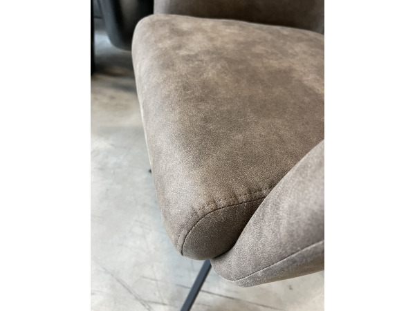 Eetkamerstoel Manur (set van 4) Microvezel stof - taupe – foto 4 – kavel bij XL Auctions