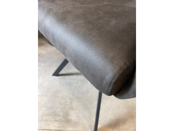 Eetkamerstoel Manur (set van 6) Microvezel stof - antraciet – foto 4 – kavel bij XL Auctions