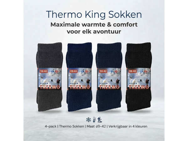 12 paar THERMO KING thermo sokken Thermo king maat 39-42