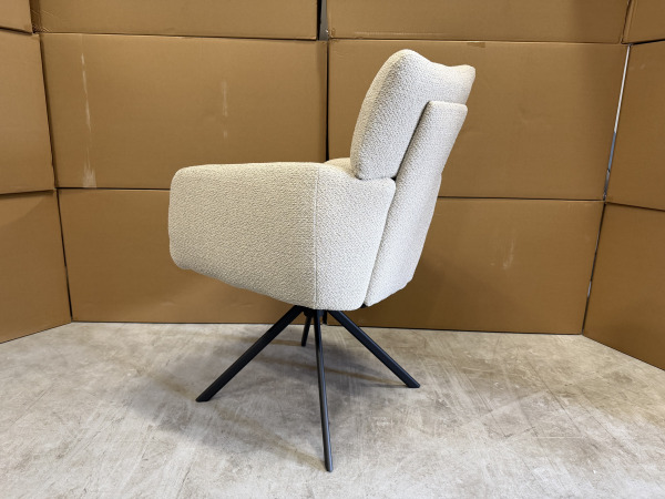 Hallan Armstoel (set van 6) - Stof - Naturel – foto 2 – kavel bij XL Auctions