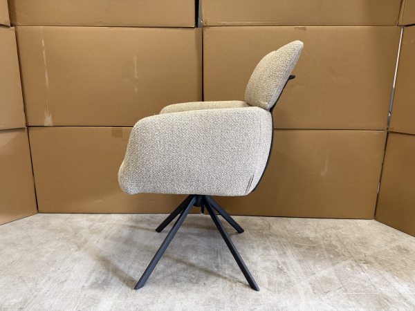 Ovion Armstoel (set van 4) - Stof - Liver – foto 2 – kavel bij XL Auctions