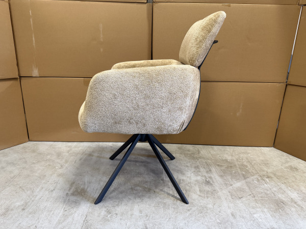 Ovion Armstoel (set van 6) - Weefstof - Bruin – foto 3 – kavel bij XL Auctions
