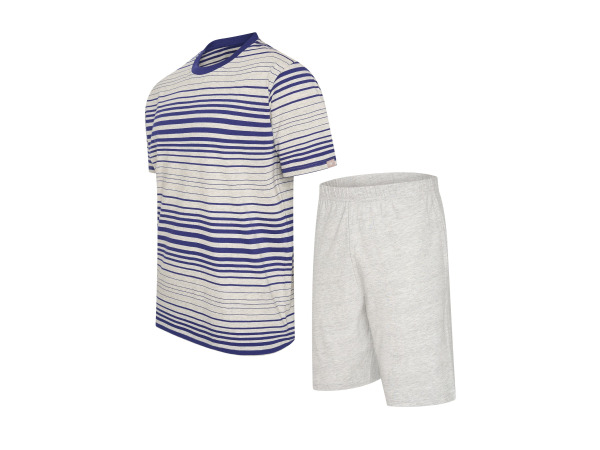 Cappuccino Italia Venezia Pyjama Grijs/Blauw - XXL – kavel bij XL Auctions