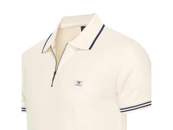 Cappuccino Italia Polo Zip Polo Torino Wit - L – foto 2 – kavel bij XL Auctions