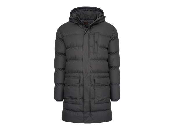 Cappuccino Italia lange winterjas met capuchon zwart - S – kavel bij XL Auctions