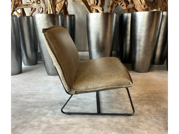 Fauteuil Casper (2 stuks) Lounge - Stof - Groen - Olijf – foto 2 – kavel bij XL Auctions