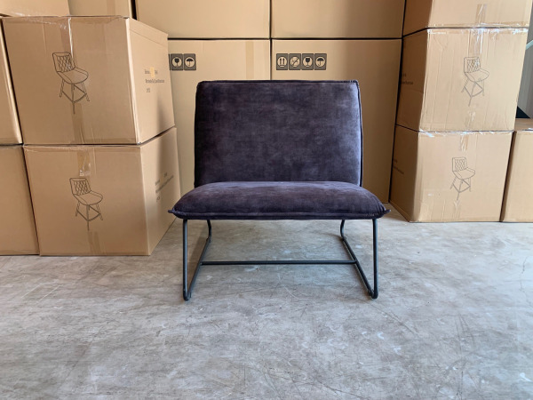 Fauteuil Casper (2 stuks) - Velours - Velvet - Antraciet – foto 3 – kavel bij XL Auctions