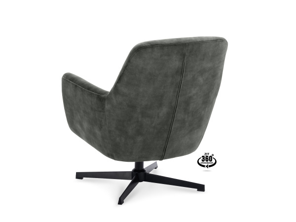 Fauteuils Emma (set van 2) - Draaibaar - Velours-Groen – foto 4 – kavel bij XL Auctions