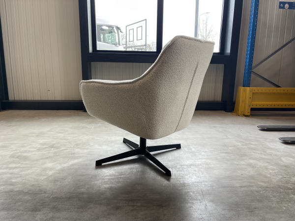 Fauteuil Elka - Boucle - Stof - wit - creme – foto 4 – kavel bij XL Auctions