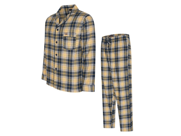 Cappuccino Italia Alba Pyjama Geel Geruit - XXL – kavel bij XL Auctions