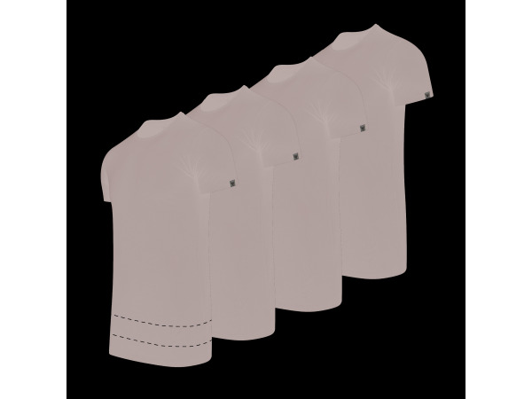 Cappuccino Italia 4-Pack T-shirts Ronde Hals Zwart - Extra Lang - 3XL – foto 2 – kavel bij XL Auctions
