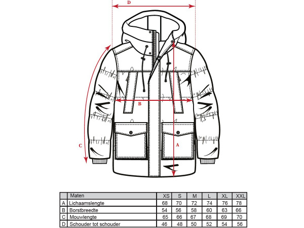 Cappuccino Italia Moorland winterjas met capuchon beige - XXL – foto 4 – kavel bij XL Auctions