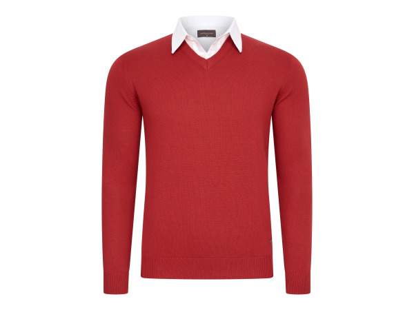Cappuccino Italia Mock Pullover Rood - L – kavel bij XL Auctions