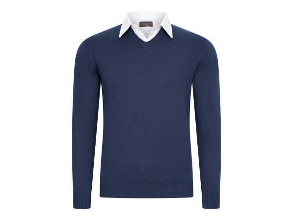 Cappuccino Italia Mock Pullover Navy - L – kavel bij XL Auctions