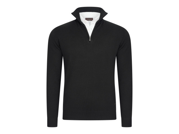 Cappuccino Italia Mock Zip Pullover Zwart - M – kavel bij XL Auctions