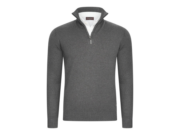 Cappuccino Italia Mock Zip Pullover Antraciet - M – kavel bij XL Auctions