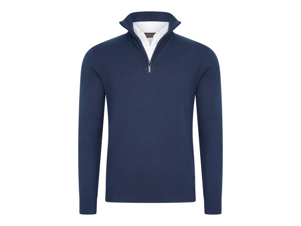 Cappuccino Italia Mock Zip Pullover Navy - M – kavel bij XL Auctions