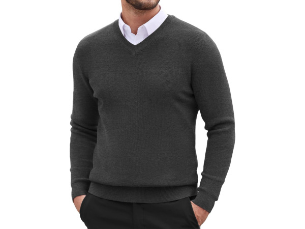 Cappuccino Italia Mock Pullover Antraciet - XXL – foto 2 – kavel bij XL Auctions