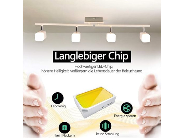 Led-plafondspot met 4 spots – foto 2 – kavel bij XL Auctions