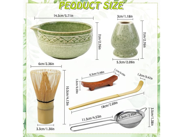 VZXZXE Matcha 6-delige set theeset – foto 2 – kavel bij XL Auctions
