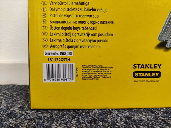 Stanley pneumatische verfspuit met mengbeker – foto 4 – kavel bij XL Auctions