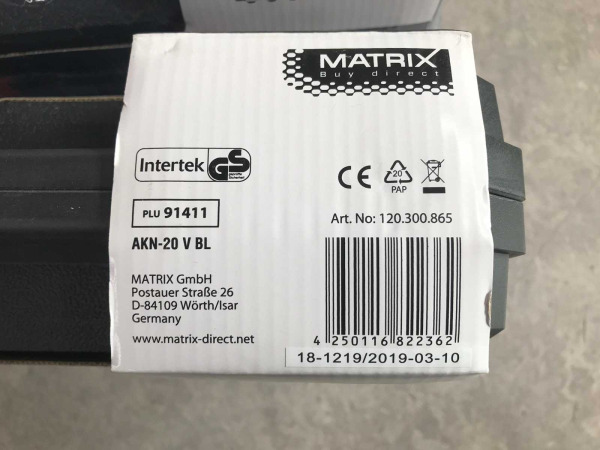 Matrix schroefboormachine AKN-20 V BL – foto 3 – kavel bij XL Auctions