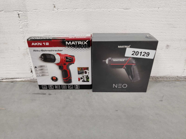 Matrix 2-delige accuboor-en schroefboormachine set – foto 6 – kavel bij XL Auctions