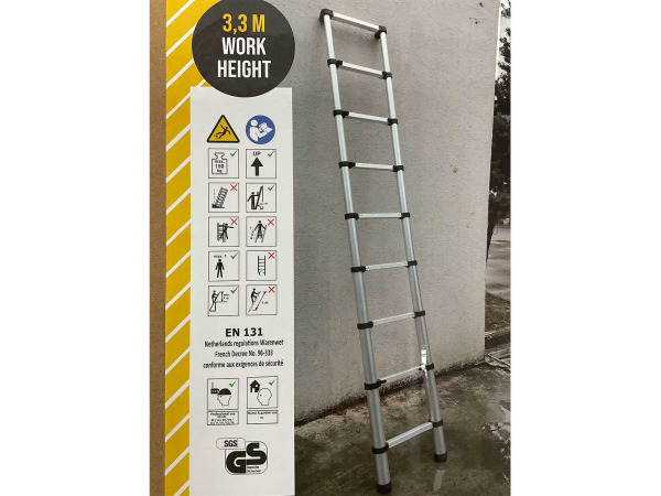 Mr. Safe telescoopladder 260cm TL-260 – foto 2 – kavel bij XL Auctions