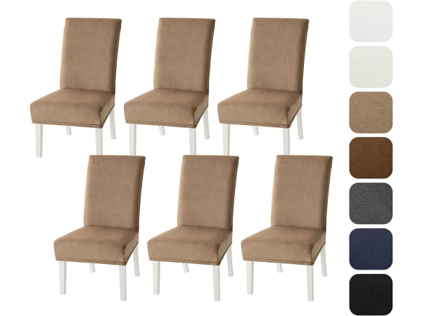 Set van 6 eetkamer stoelhoezen Kaki – kavel bij XL Auctions