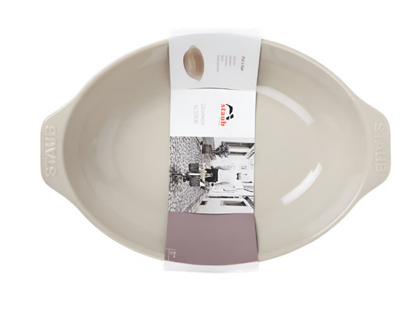 STAUB Ceramique Ovale Ovenschaal – greige – Keramiek – kavel bij XL Auctions