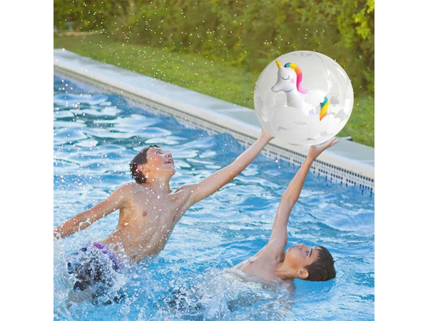 Strandbal met eenhoorn - 3D – foto 5 – kavel bij XL Auctions